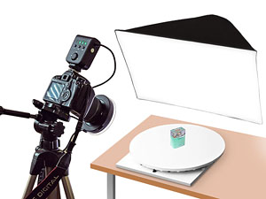 M Series Turntable for 360 product photography with manual rotation