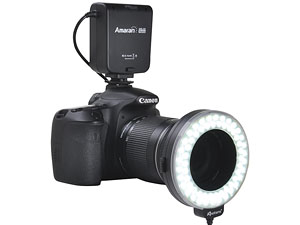 Кольцевой осветитель, надеваемый на объектив камеры, очень эффективно устраняет ненужные тени от предмета