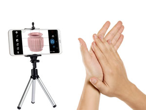 3D съемка предметов смартфоном на поворотном столе с помощью приложения Open Camera